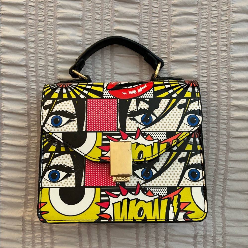 Comic print aldo bag
